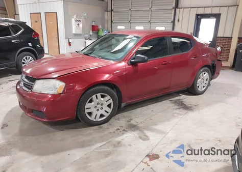 2014 Dodge Avenger Se z USA, uszkodzony, nr VIN 1C3CDZAB1EN225564
